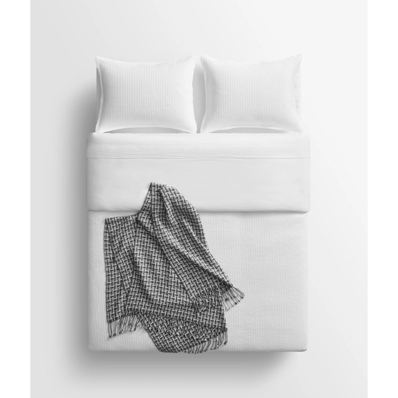 Chaperone Hand Woven Throw Blanket, Gray