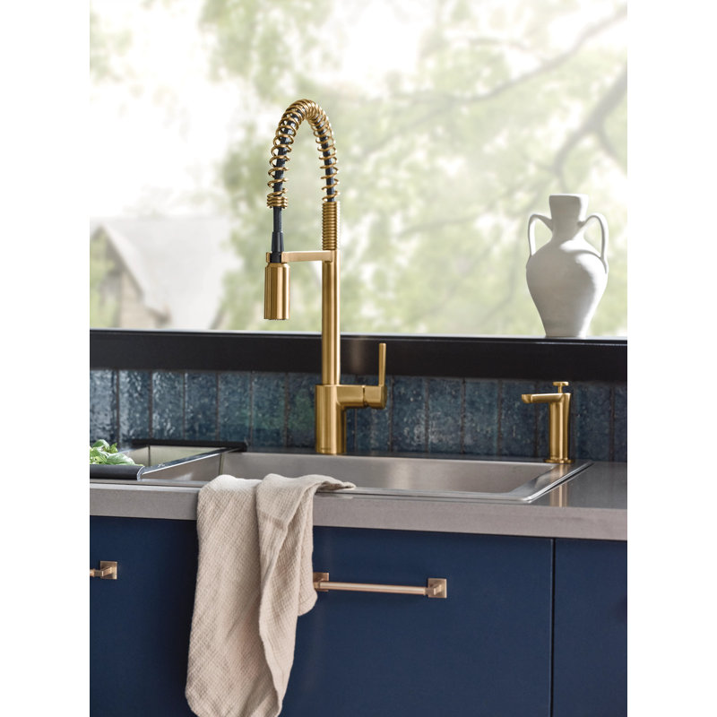 Soap Dispenser, Brushed Gold
