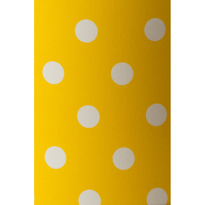 Cotton Drum Lamp Shade ( Screw On ), Sunshine Yellow, 20cm H x 40cm W x 40cm D