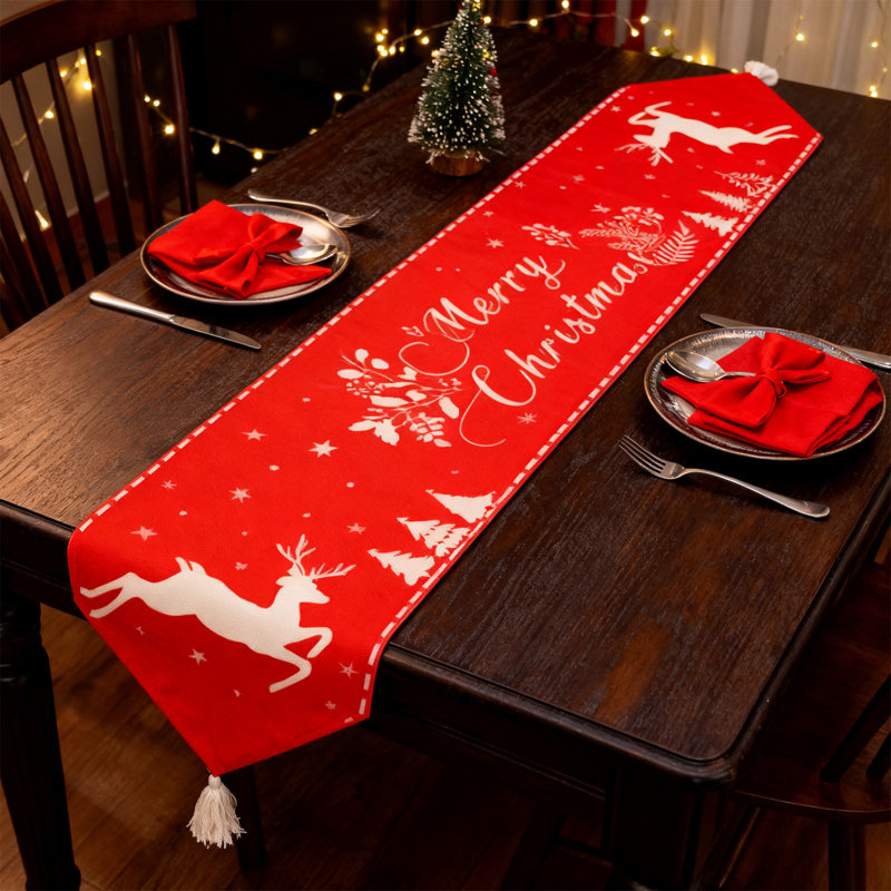 Chemin de table de Noël de Noël, A