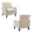 Upholstered Linen Armchair-1291803046