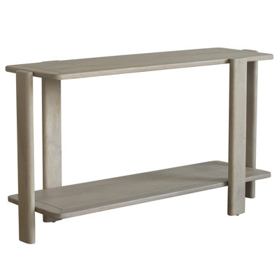 Ariah Solid Wood,bottom shelf and Natural finishConsole Table