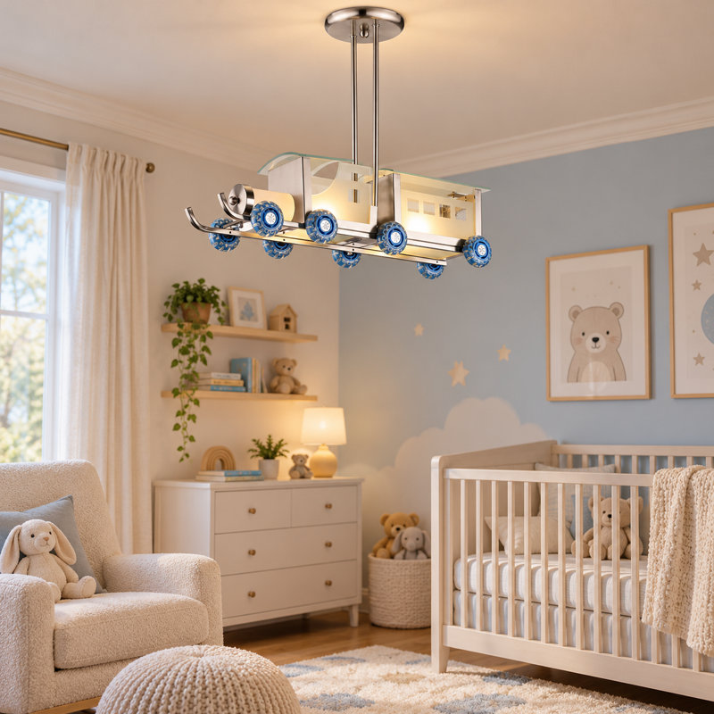 Luminaire suspendu pour enfant 2 lumières Kingsview Eclectic