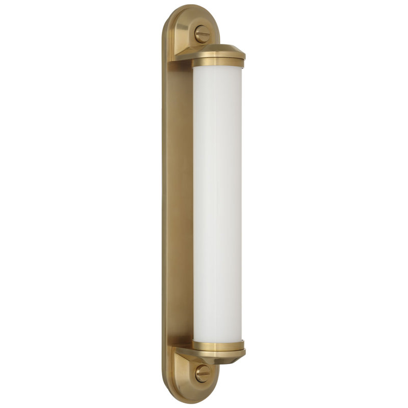 Ralph Lauren Belgrave 32" Linear Bath Light, 18" H x 3" W x 3.75" D, Natural Brass, 1200 W