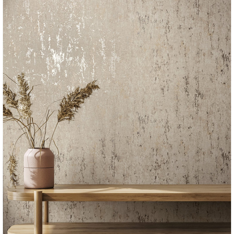 City Romance Industrial Wallpaper, Beige Orange