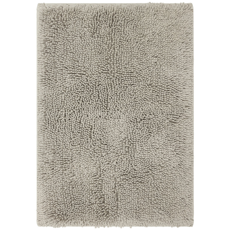 Tapis de bain antidérapant Dinuba, L 24 po x L 60 po, Argent