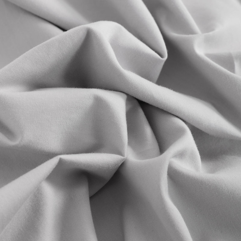 Soft Cotton Body Pillow Cover with Envelope Closure Breathable Standard Pillowcase, Gray