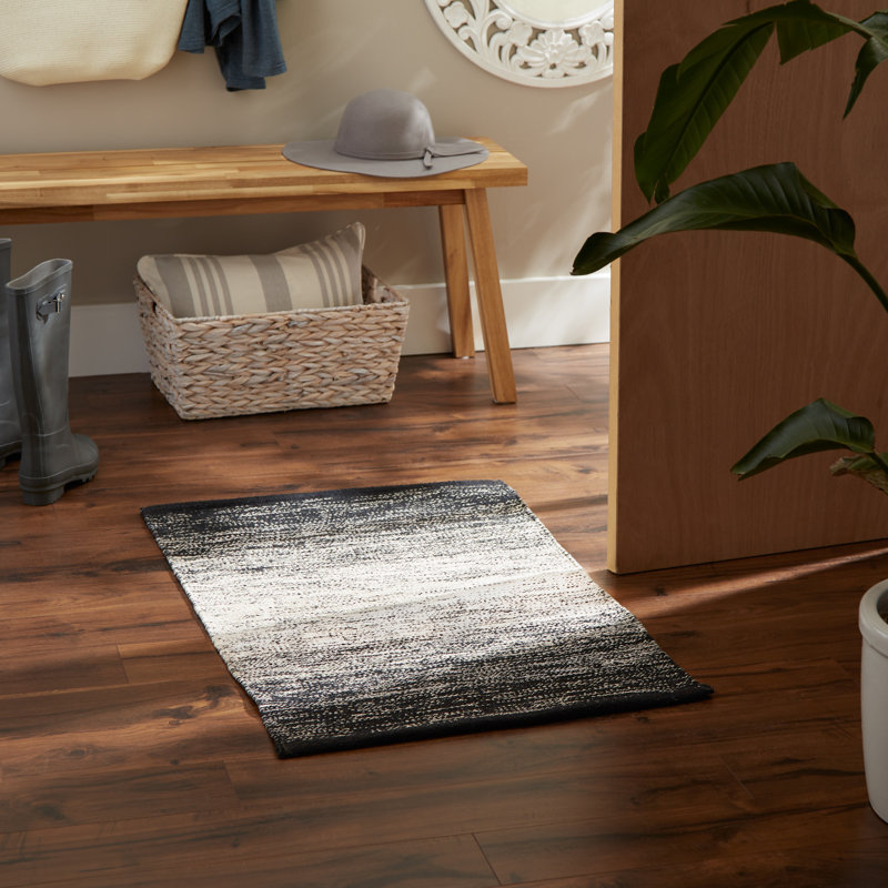 TAPIS KRISTIN OMBRE STRIPE - NOIR - 2 X 3 PI