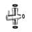 T-Adapter with Shut-Off T Valve