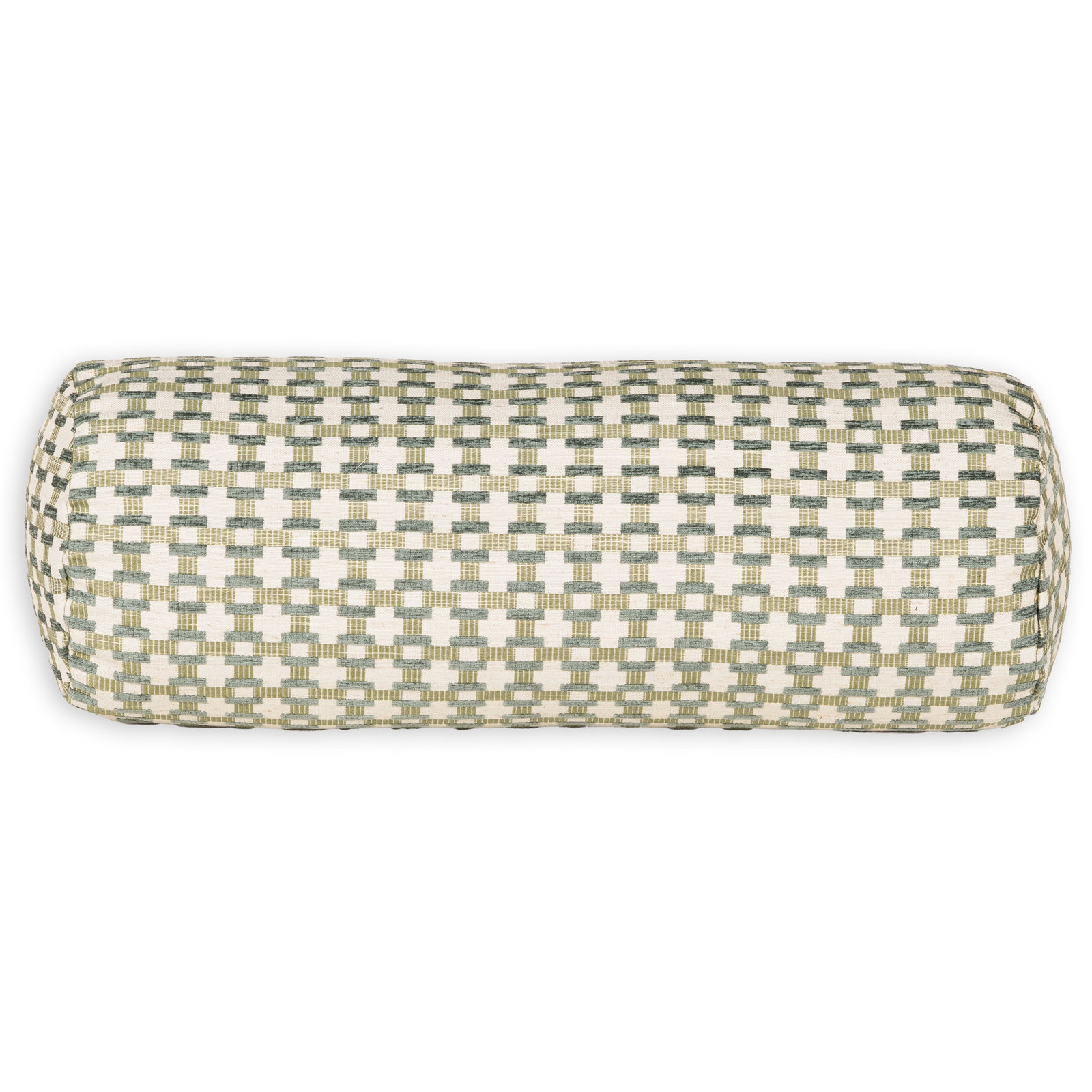 21" x 8" Throw Pillow, Green Geometric