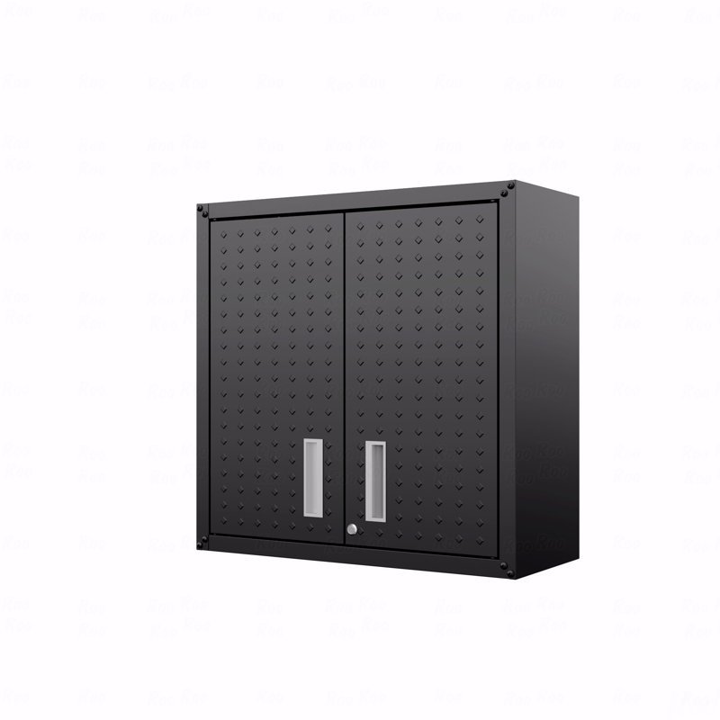 30" Floating Tool Cabinet, Black