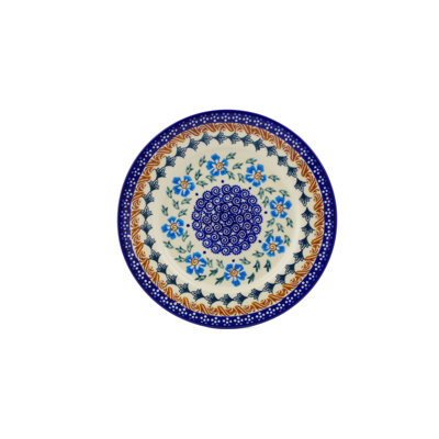 Assiette d’apéritif de poterie polonaise 8 po