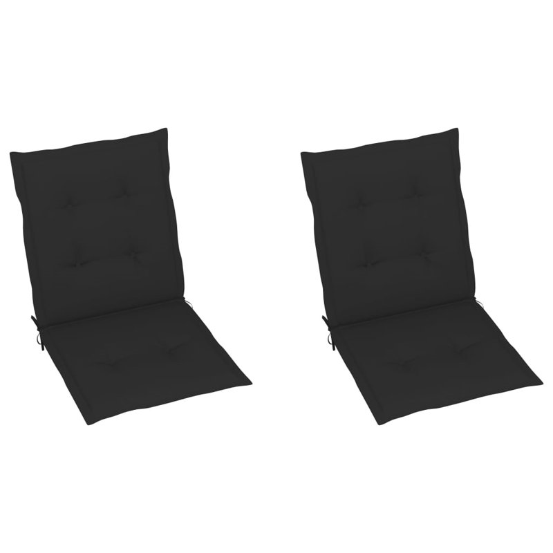 Outdoor Seat / Back Cushion, Black, 39.4" H x 19.7" W x 1.2" D