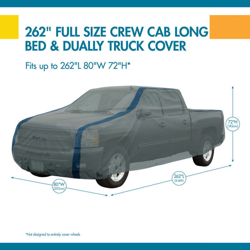 Mildew Resistant Automobile Cover By Duck Covers, 72" H x 78"W x 262" D