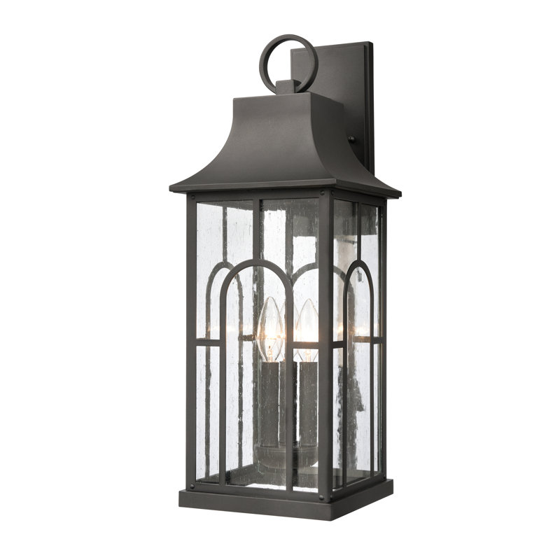 Triumph 23'' High 3-Light Outdoor Sconce - Textured Black, 23" H x 8.5" W x 10" D