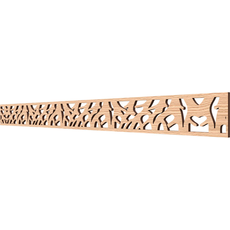Moulure Manton, H 4 po x l 46,375 po x P 0,375 po, Chêne rouge