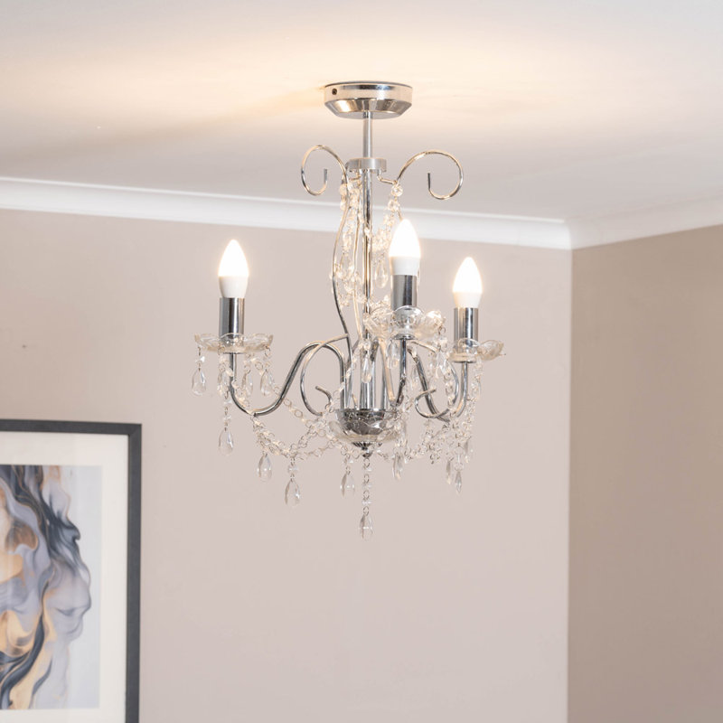 Raglesville Chandelier, Silver, No