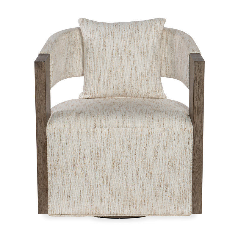 Fauteuil demi-tonneau pivotant de 28 po Cayden