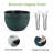 10 Inch Hanging Planters, 2 Pack Hanging Flower Pots With Drainage Holes And Chain For Garden, Plastic Hanging Baskets For House Plants, Black With Green Speckles
