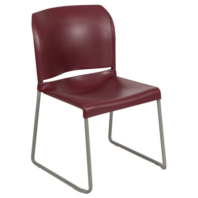 Oliverson 880 lb. Capacity Full Back Contoured Stack Chair with Powder Coated Sled Base