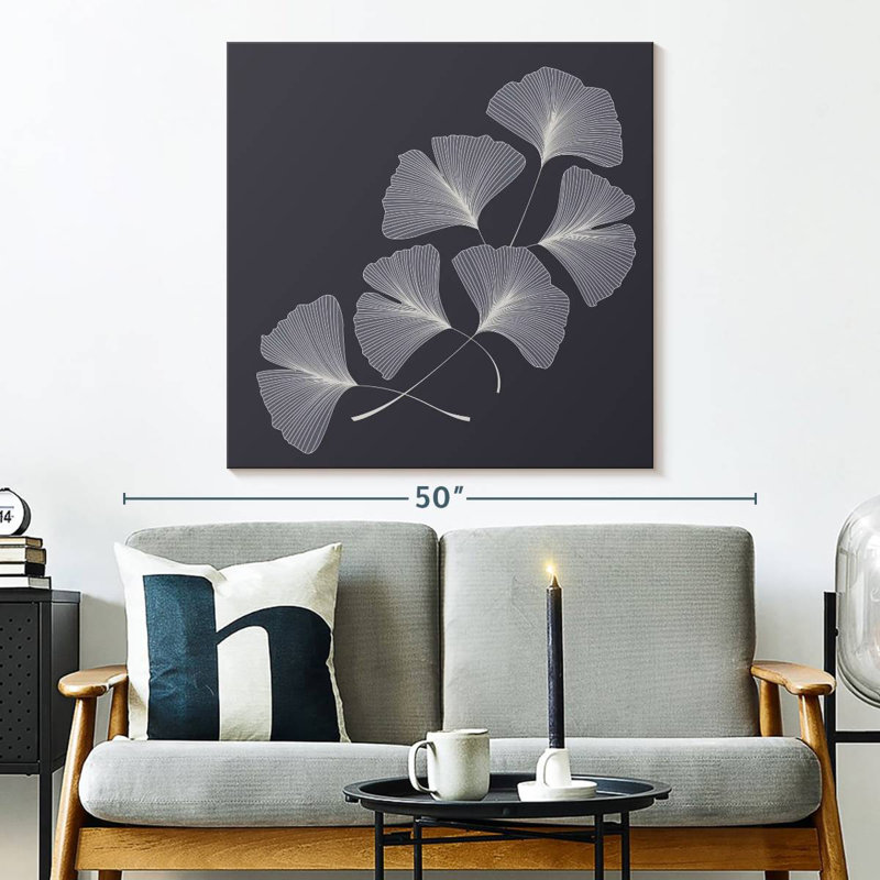 Harnek Ginkgo Biloba Leaves, 33" H x 33" W