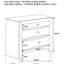 Vollenhove Black 2-Drawer Nightstand with Pull-out Tray