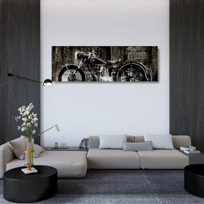 17 Storeys Matthews, Dylan Gallery Wrapped Canvas Art Titled: Vintage Motorcycle