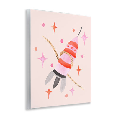 Spaceship with Lasso Wall Plaque, design by Nina Jacobs