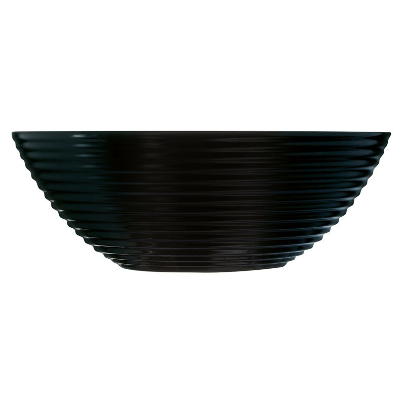 Luminarc Harena Glass Salad Bowl, Black