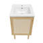 Meuble-lavabo autoportant en chêne naturel de 18 po avec plateau d'évier Classe-733705144-677758089