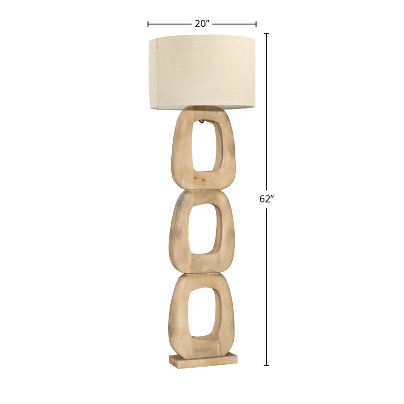 Kazir 62'' Natural Novelty Floor Lamp | Stylish Lighting