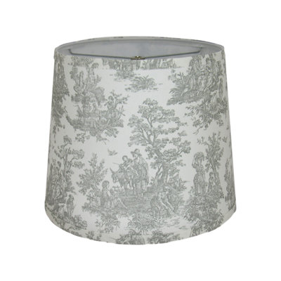 Abat-jour gris Toile