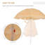 Brayam 160cm Tilt Beach Parasol-1854070672