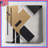 Geometric Black Composition Quilted Bedspread All Sizes-126078564