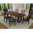 Double Pedestal Rectangular Table, Brown