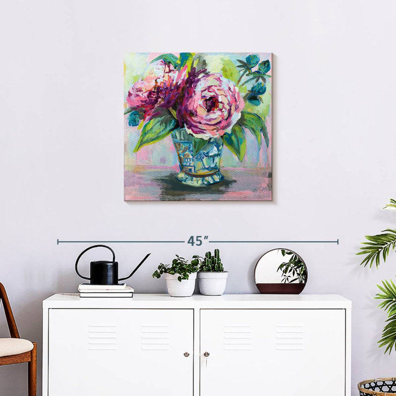 Harnek Delicate Pink Peonies I, 24" H x 24" W