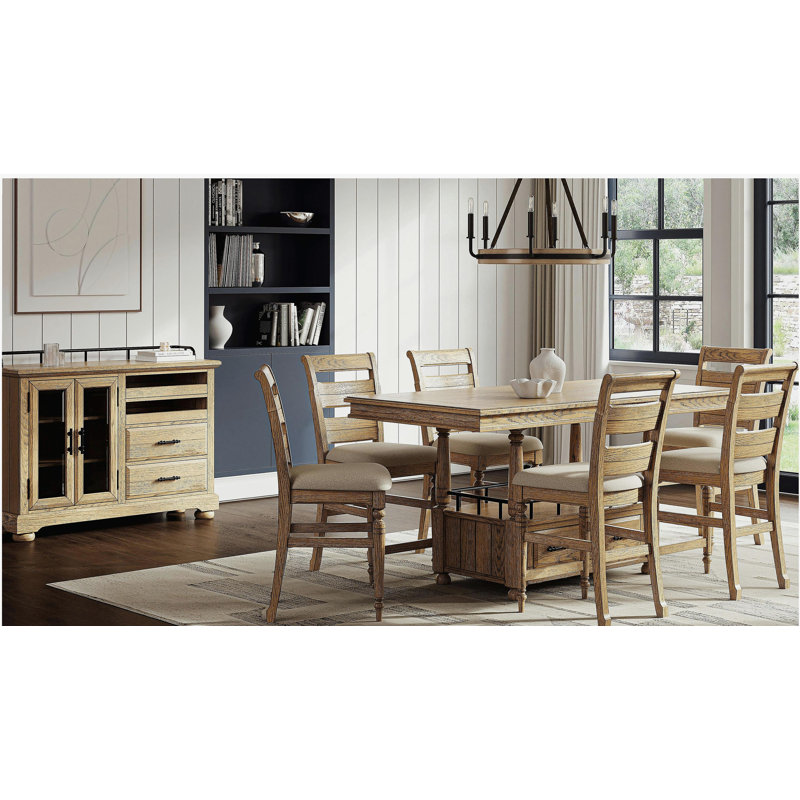 Table de comptoir - finition caramel