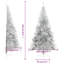 Arbre de Noël artificiel en forme de demi-cercle avec support PET-617682549-617682563