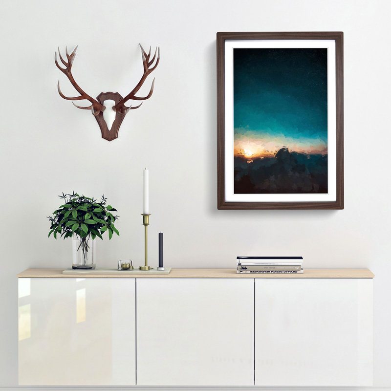 Stars Above California - Picture Frame Graphic Art Print, Walnut Framed, 87cm H x 62cm W x 2cm D