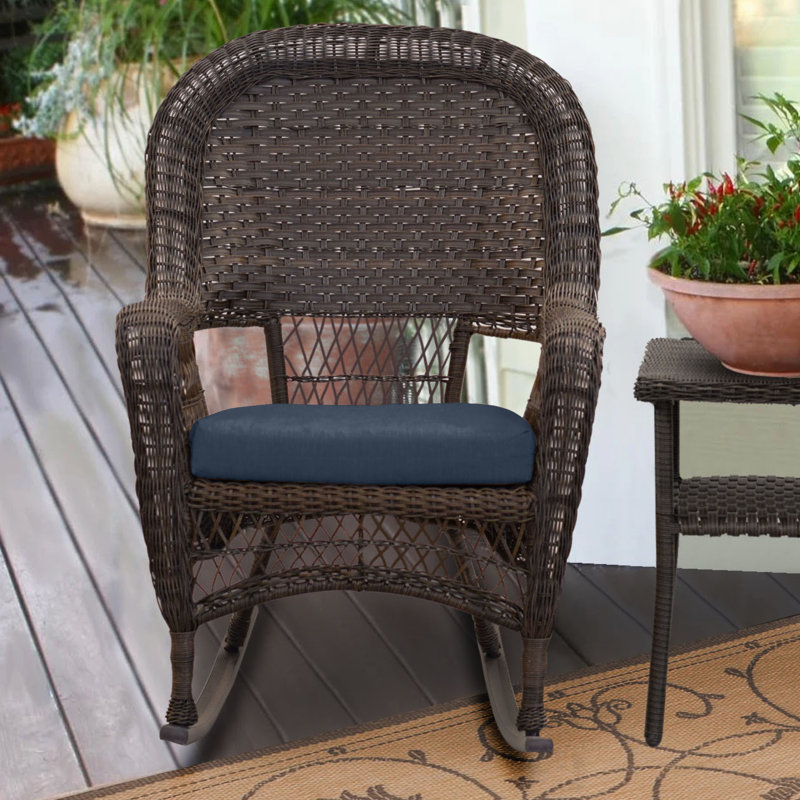 Dominica Sunbrella® Dining ChairSeat Pad Replacement Cushion – 18L x 18W x 2.5D, Sunbrella® Spectrum Indigo