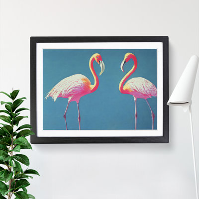 Euphoric Flamingos - Framed Print