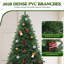 Green Artificial Pine Christmas Tree with Stand-256245042