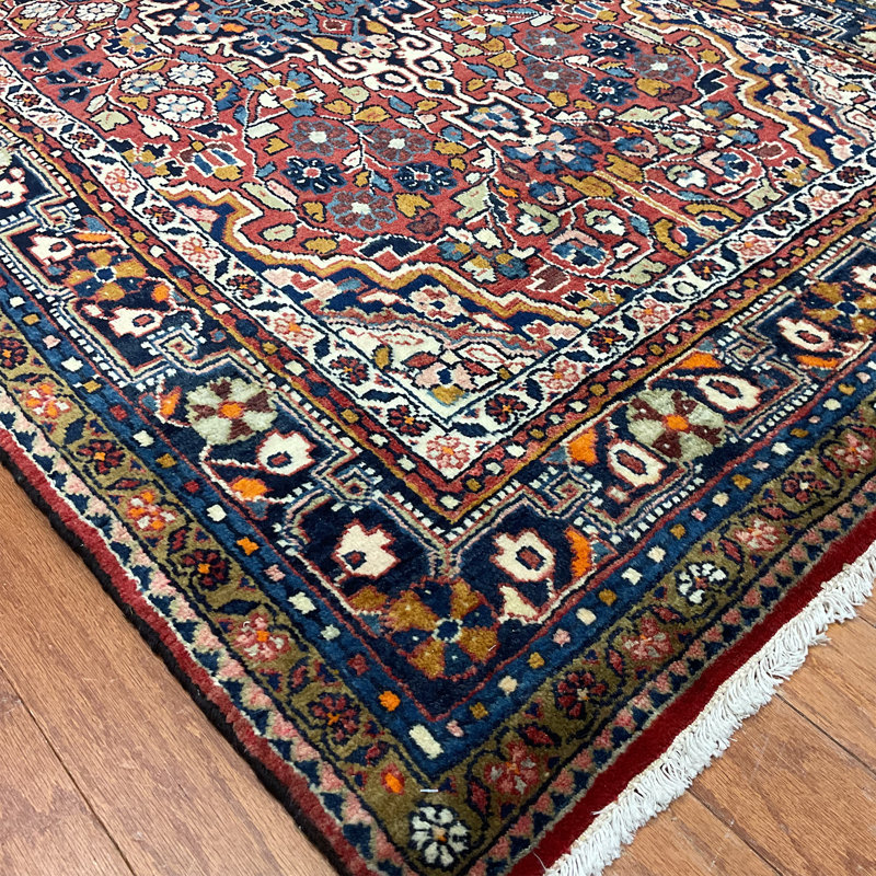  Handmade Hamadan Wool Rug