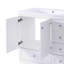 Meuble-lavabo simple 36 po avec plateau en céramique Rhyis, armoire avec 4 tiroirs à fermeture en douceur-4830116