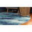 Tapis bleu à motif abstrait Rizer-1409879876