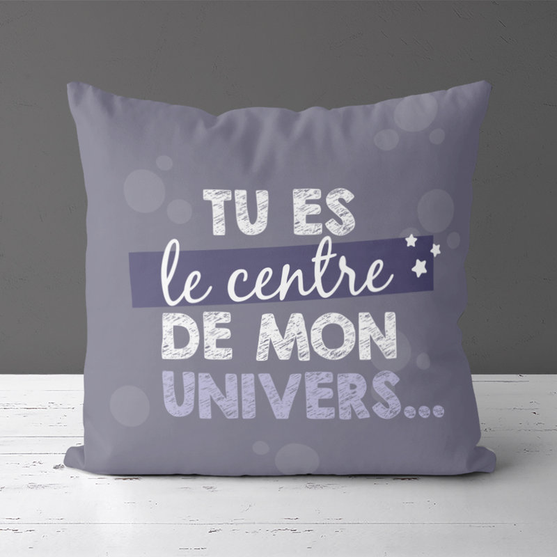 Housse de coussin carrée céladon, Violet