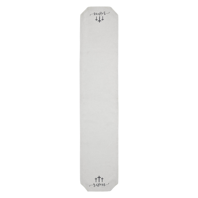Jelisava Rectangle No Pattern Polyester Table Runner, 60" x 12"