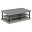 Table basse en bois 55,1 "avec pieds noirs-414866692