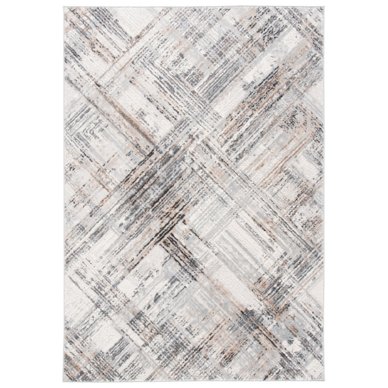 Cathlino 100 Performance Abstract Rug, Rectangle 4' x 6'