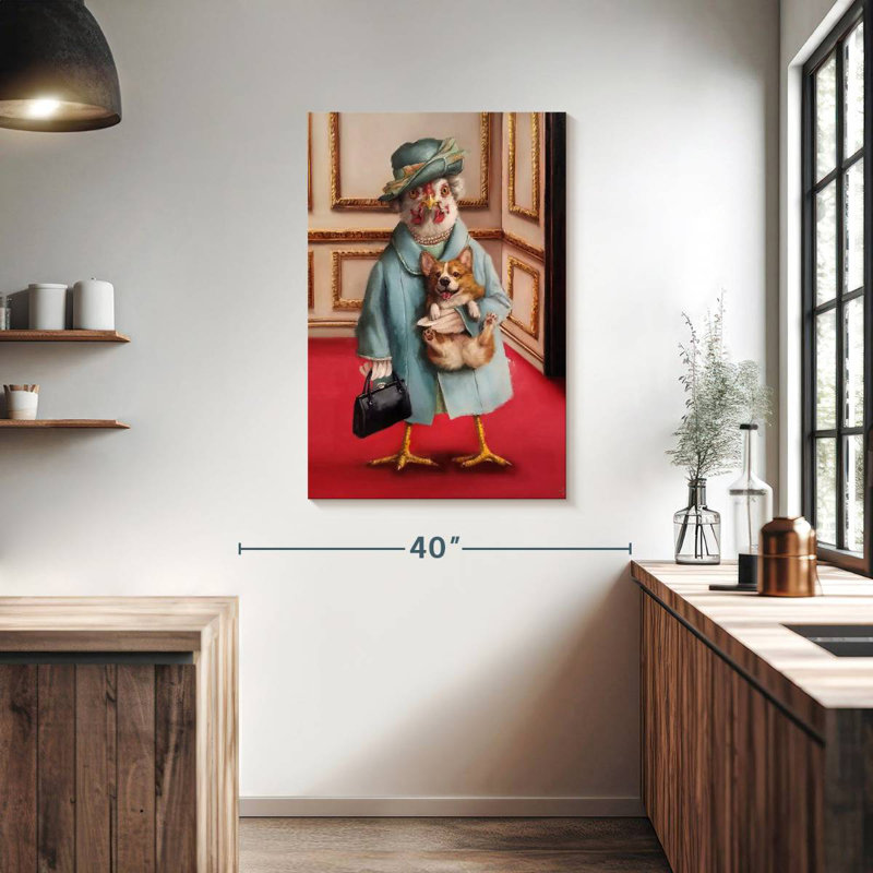 Ketti Her Majesty Chicken, 39" H x 26" W